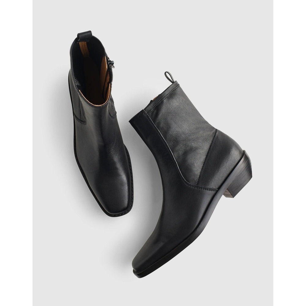 Madewell The Idris Ankle Boot Black Size 7.5‎